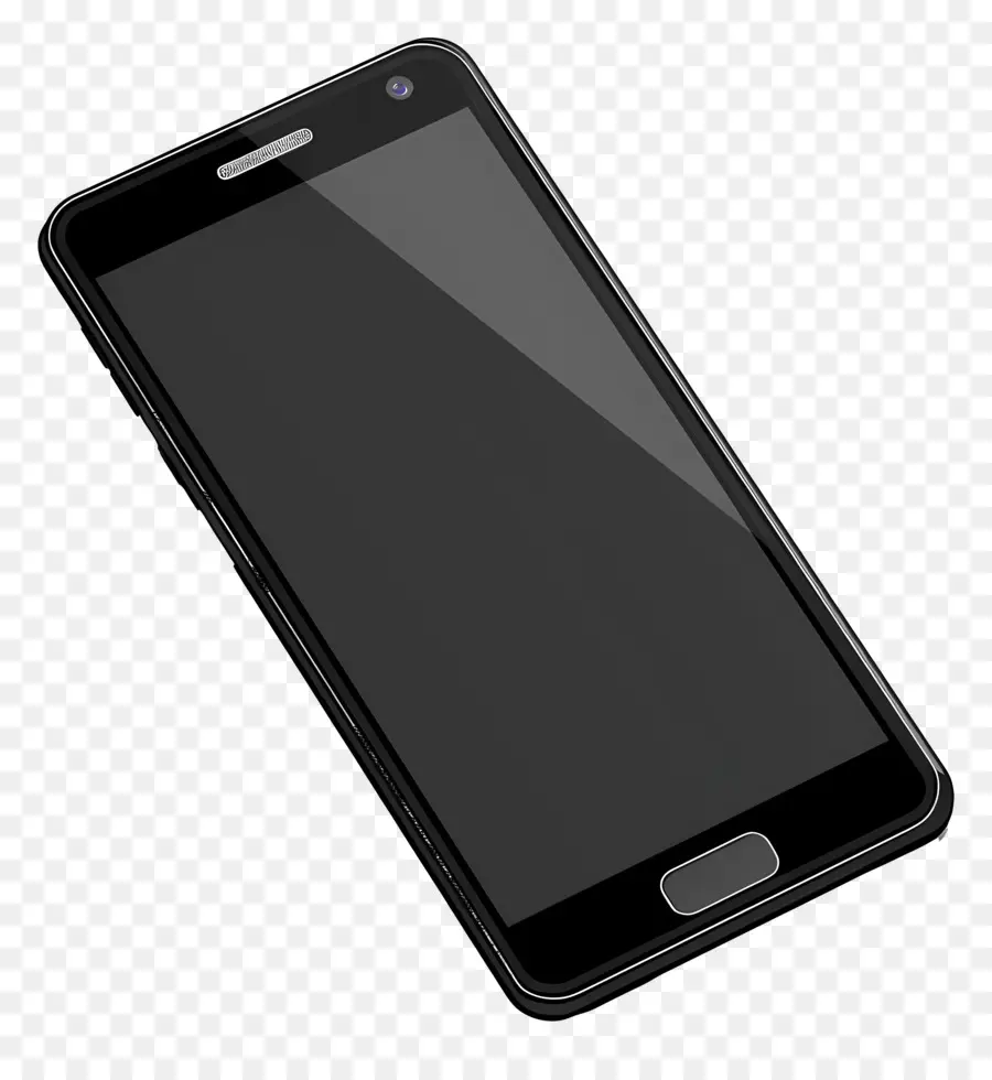 Negro Smartphone，La Cámara Frontal PNG