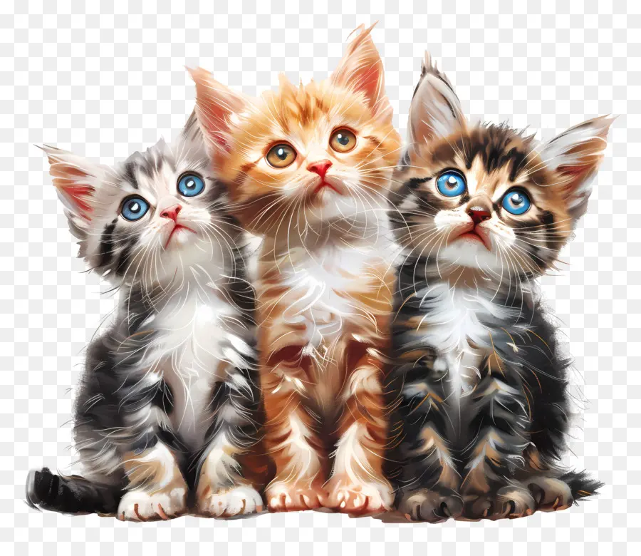 Tres Pequeños Gatitos，Los Gatos PNG