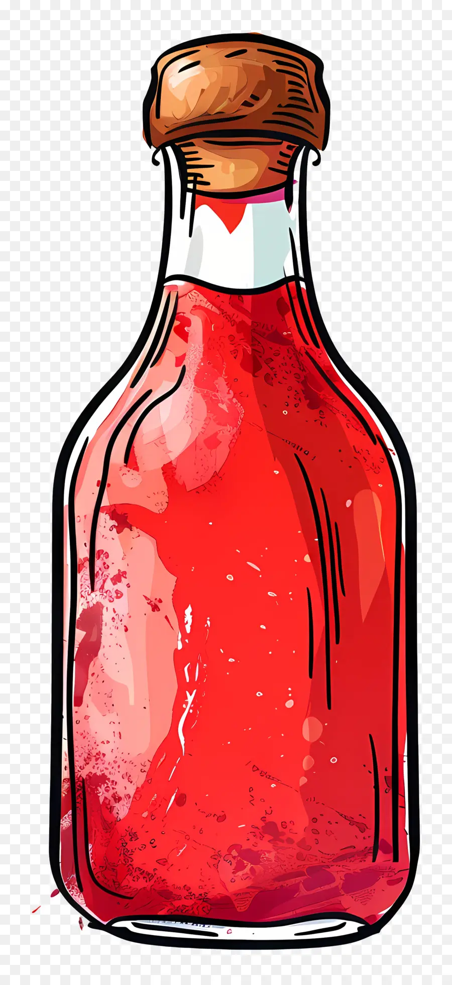 Botella De Ketchup，Líquido Rojo PNG