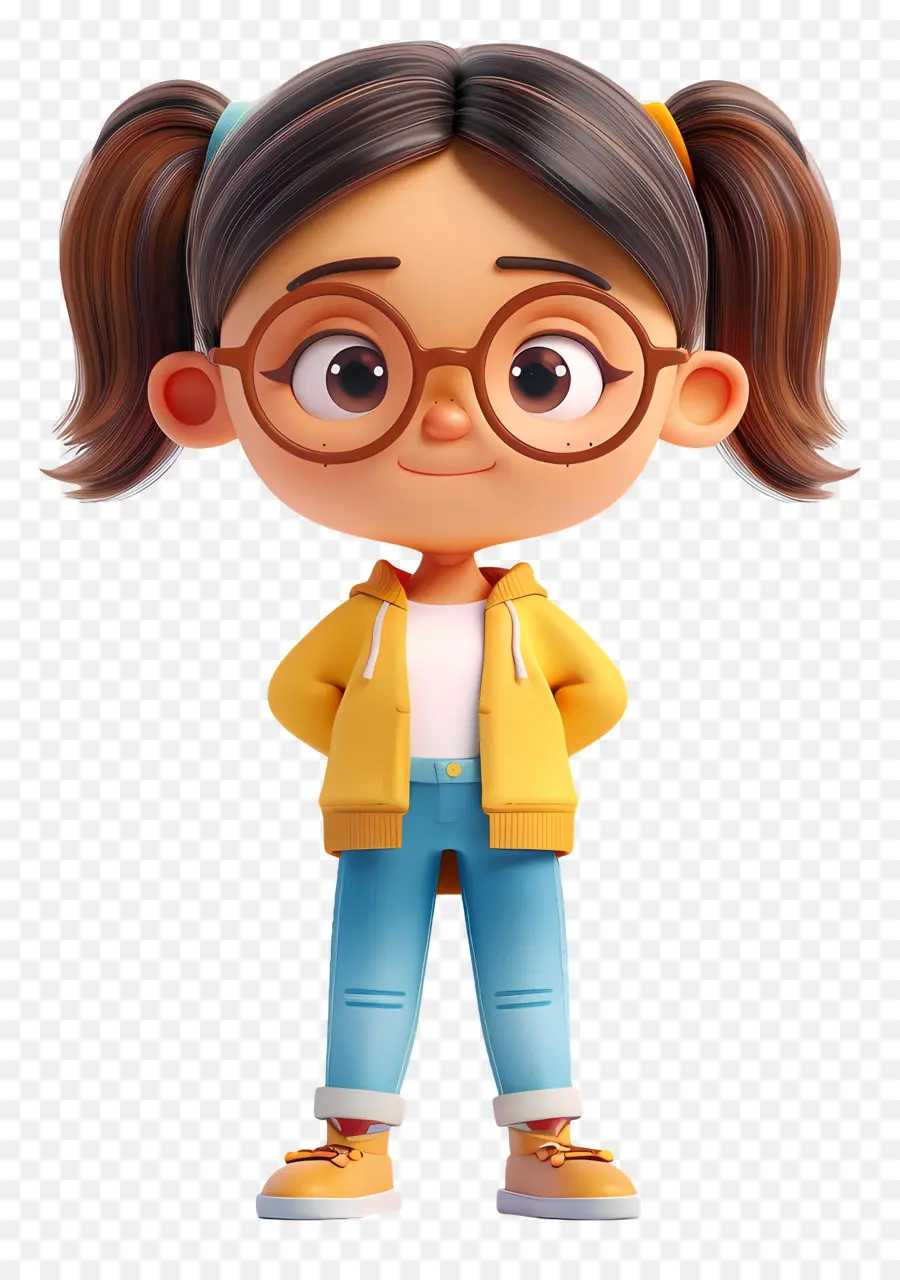 Chica De Dibujos Animados 3d，Personaje De Dibujos Animados PNG