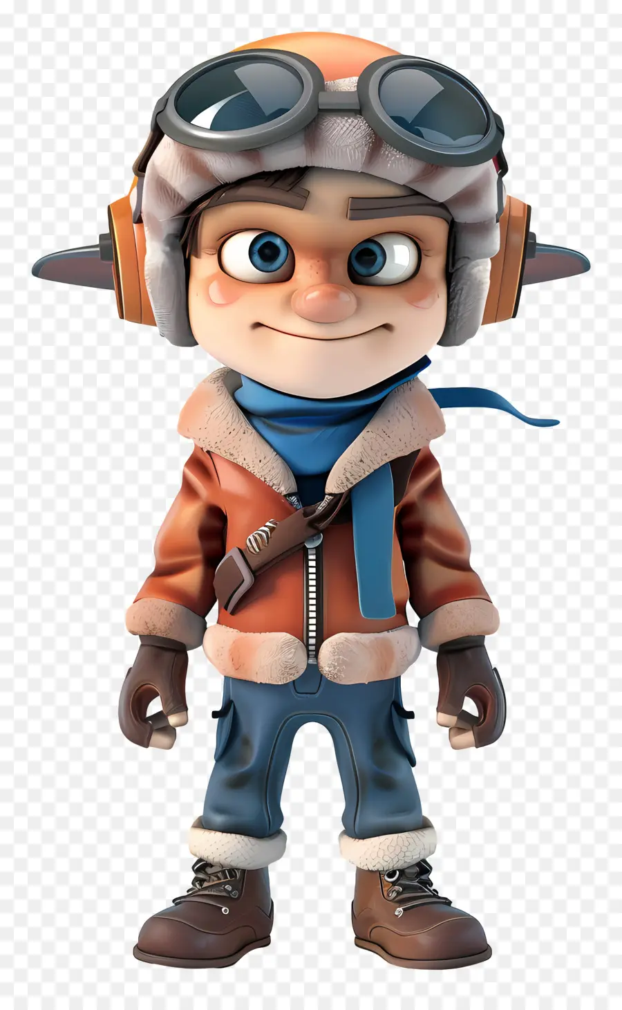 Piloto De Dibujos Animados 3d，Personaje De Dibujos Animados PNG