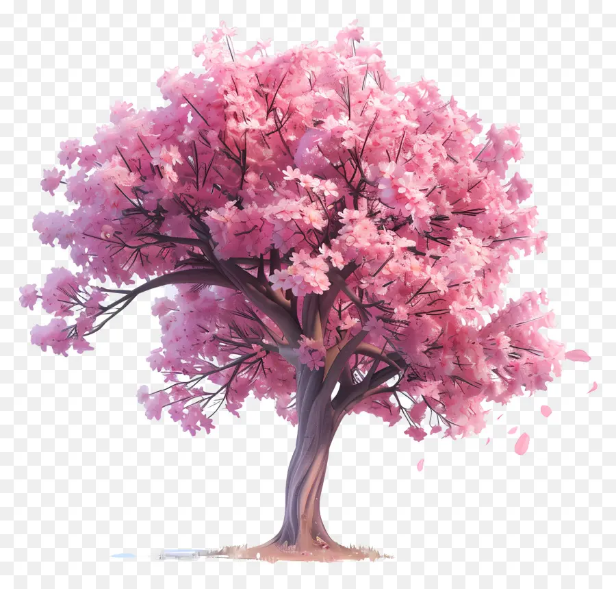árbol De Sakura，De Los Cerezos En Flor PNG