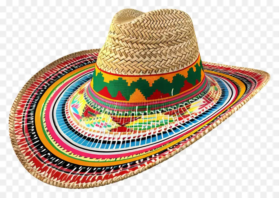 Estilo Mexicano，Sombrero De Paja PNG