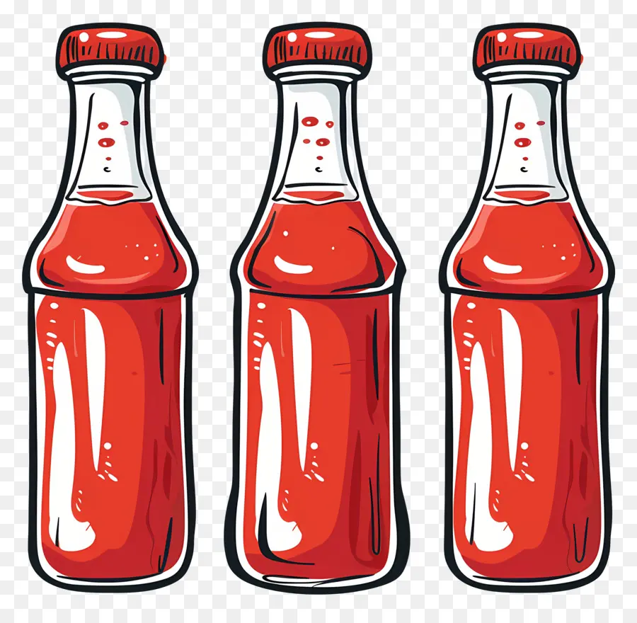 Botella De Ketchup，Botellas De Plástico Rojo PNG