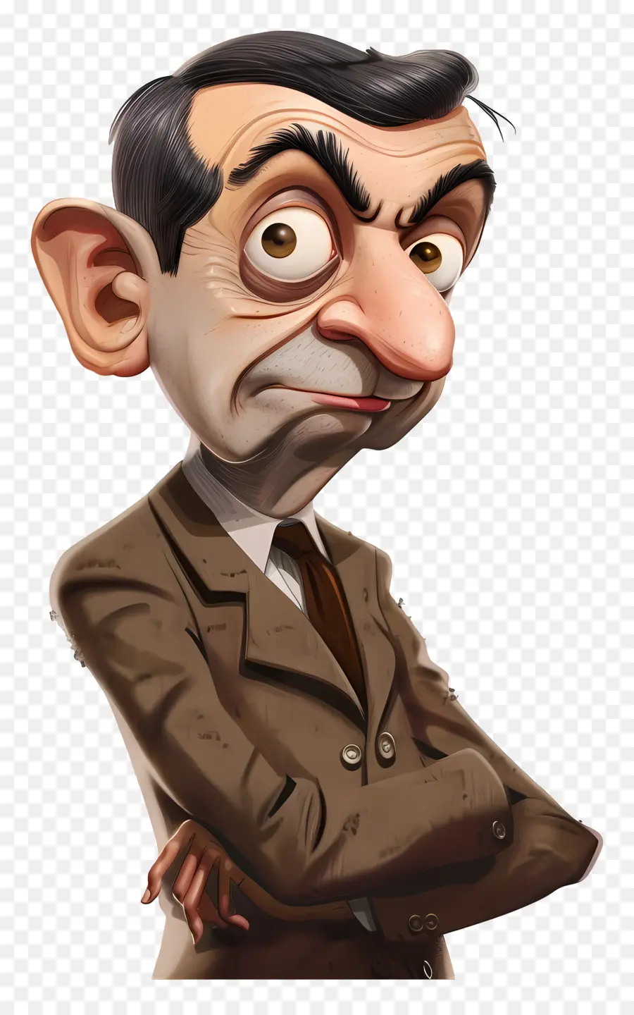 Mr Bean Animado，Hombre Enojado PNG