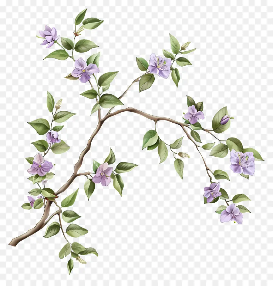 Pequeñas Flores Moradas，Flores De Jazmín Morados PNG