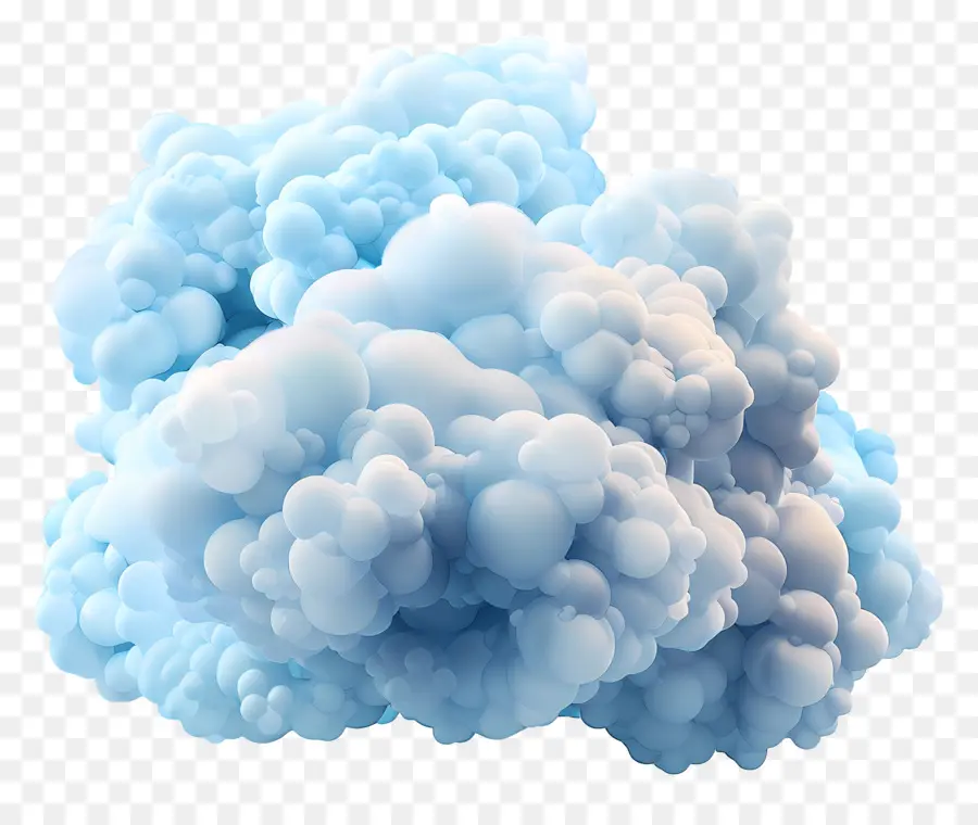 Nube Azul Esponjosa，La Nube PNG