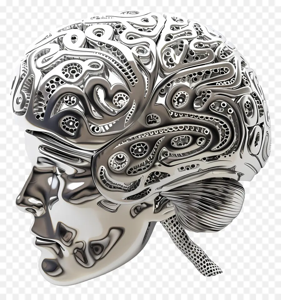 Cerebro Artificial，Modelo En 3d PNG