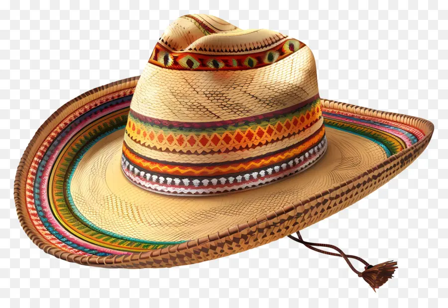 Estilo Mexicano，Paja Sombrero De Vaquero PNG
