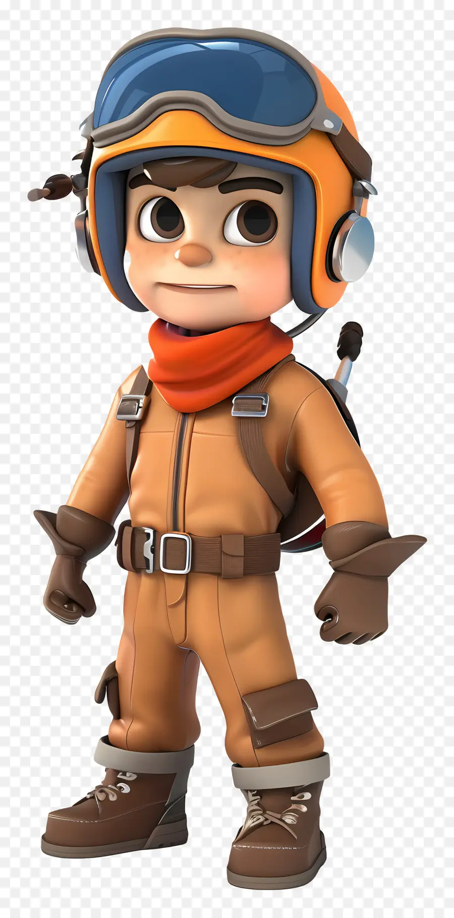 Piloto De Dibujos Animados 3d，Chico PNG