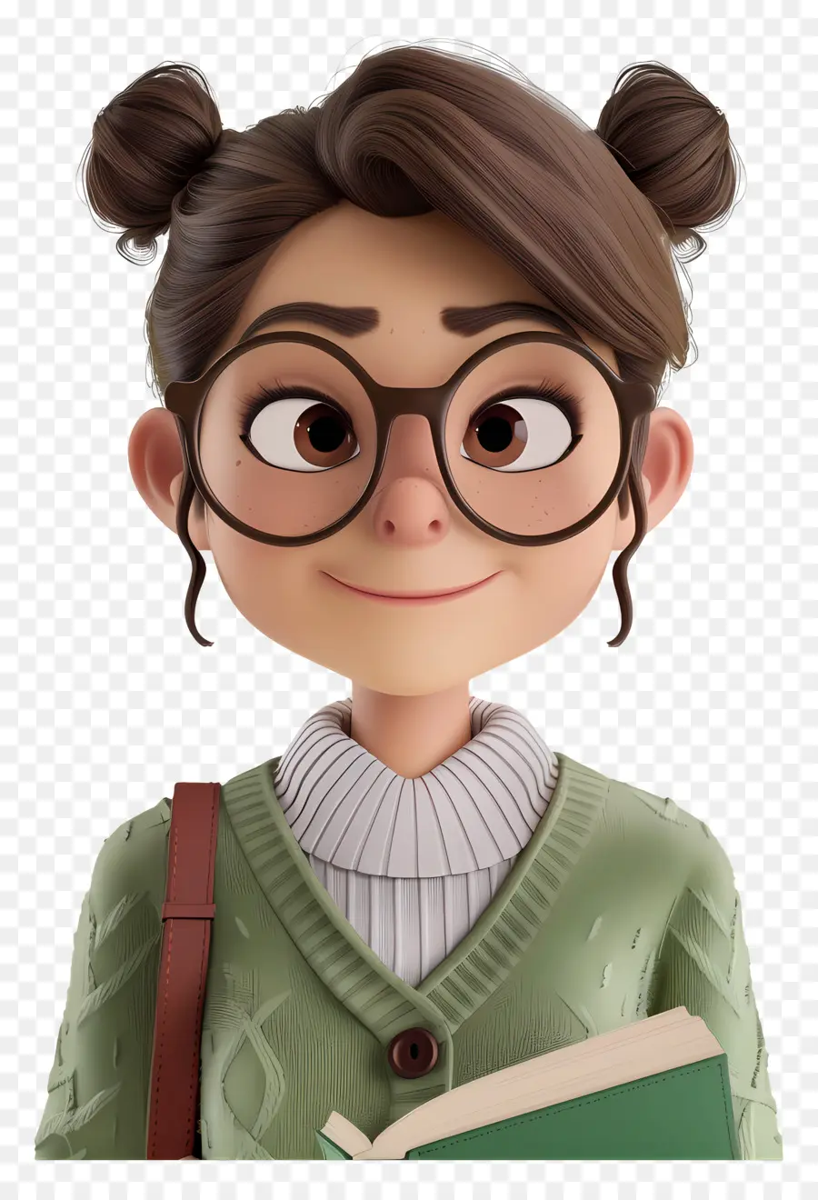 Profesor De Dibujos Animados 3d，Mujer Joven PNG