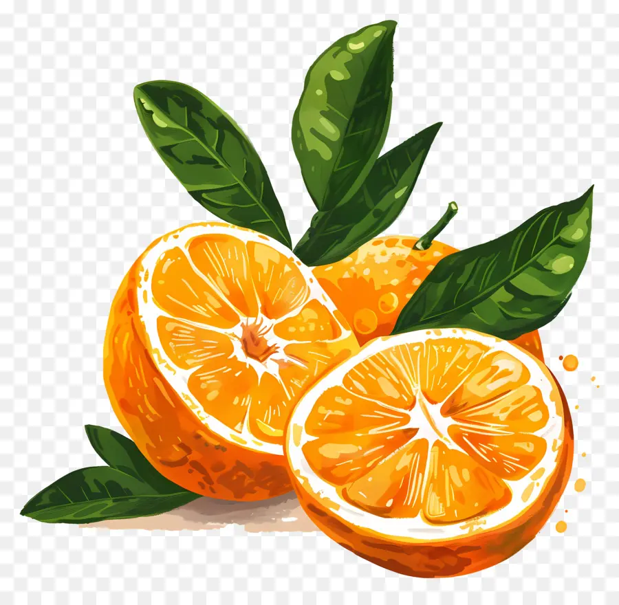 Fruta Naranja，Rodaja De Naranja PNG