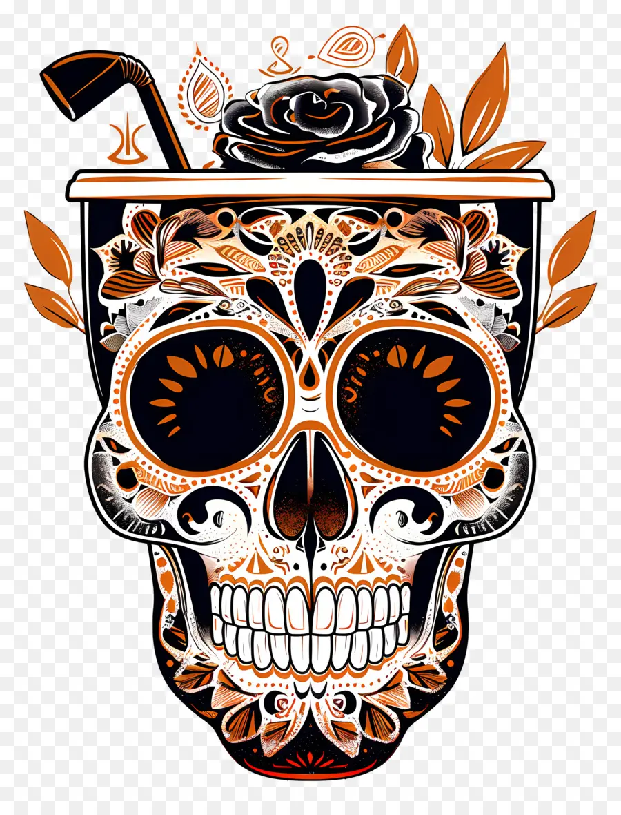 Cráneo，Calavera Decorativa PNG