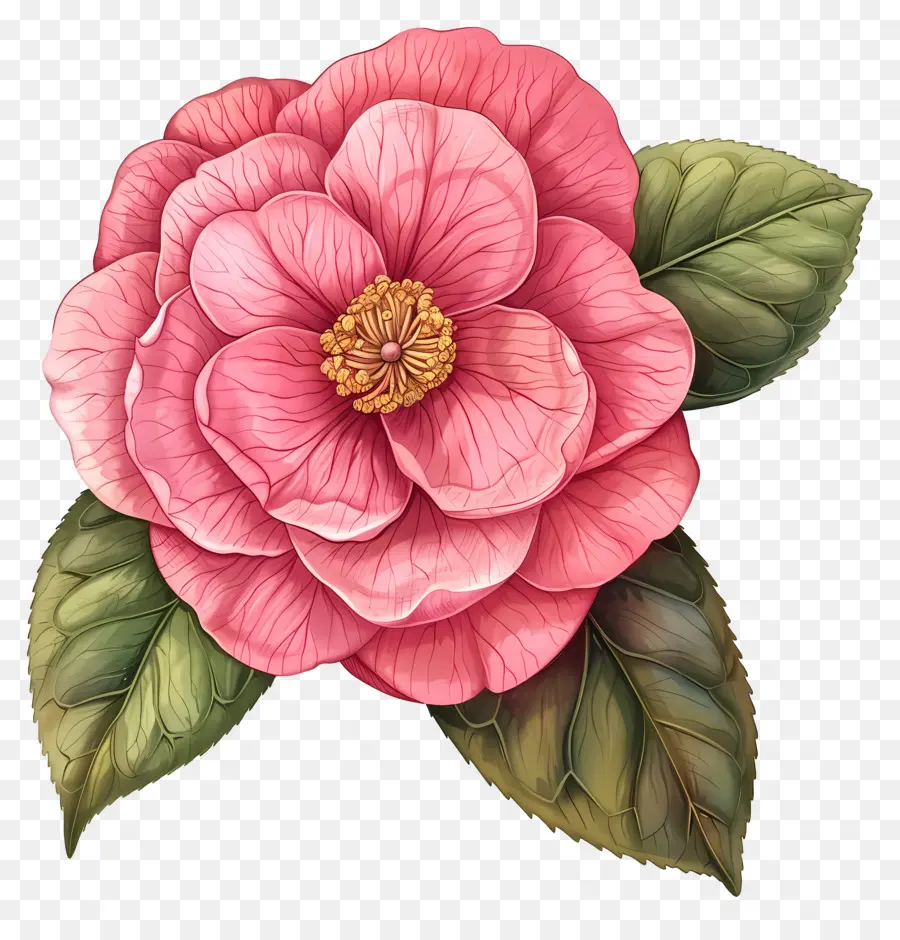 Flor De Camelia，Flor Rosa PNG