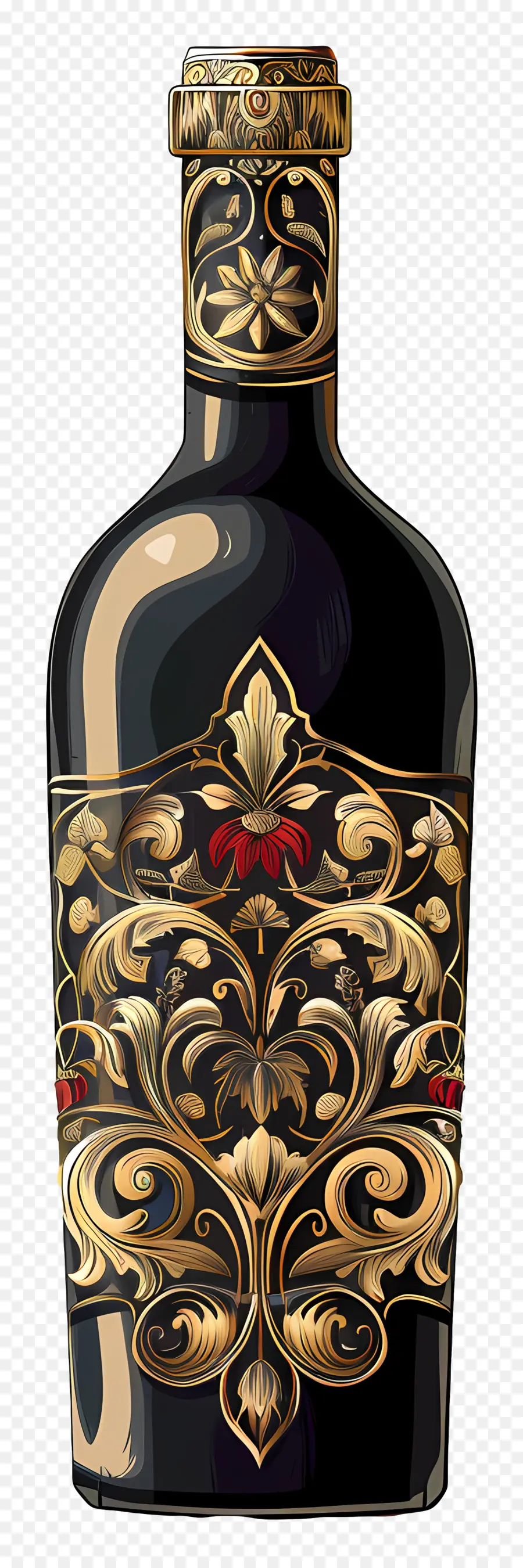 Botella De Vino，Alcohol PNG