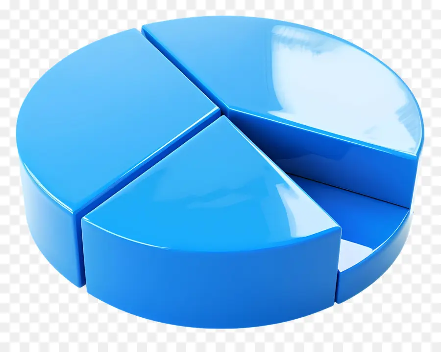 Gráfico De Pastel Azul，Gráfico Circular PNG