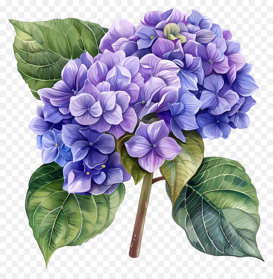 Hortensia Morada，Flores De Hortensia PNG