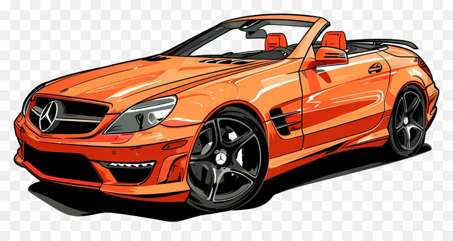 Coche De Imágenes Prediseñadas，Orange Coche PNG