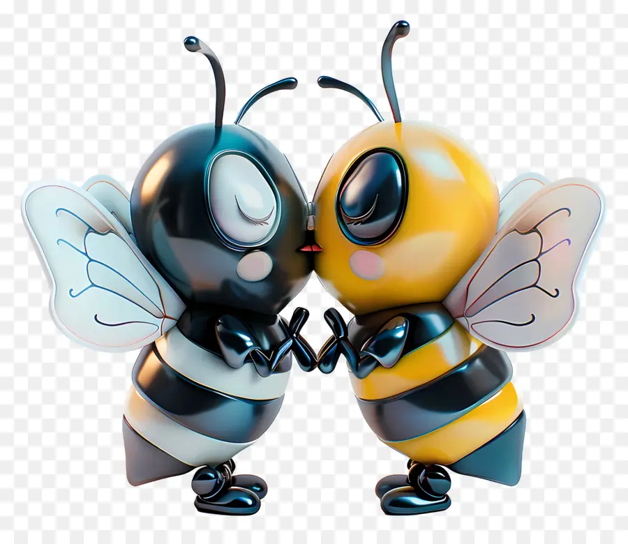 Besar，Dos Abejas De Dibujos Animados PNG