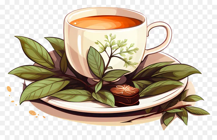 Té，Vaso De Vidrio PNG