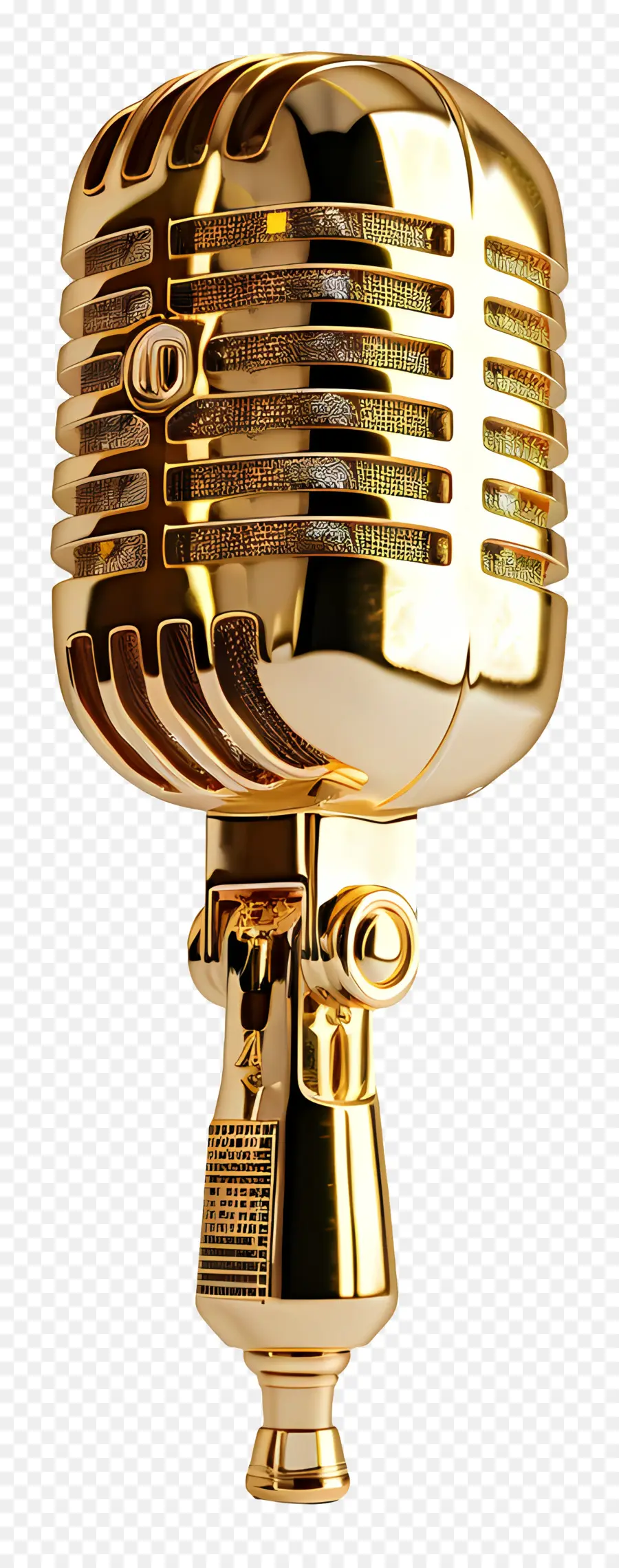 Micrófono De Oro，Vintage Micrófono PNG