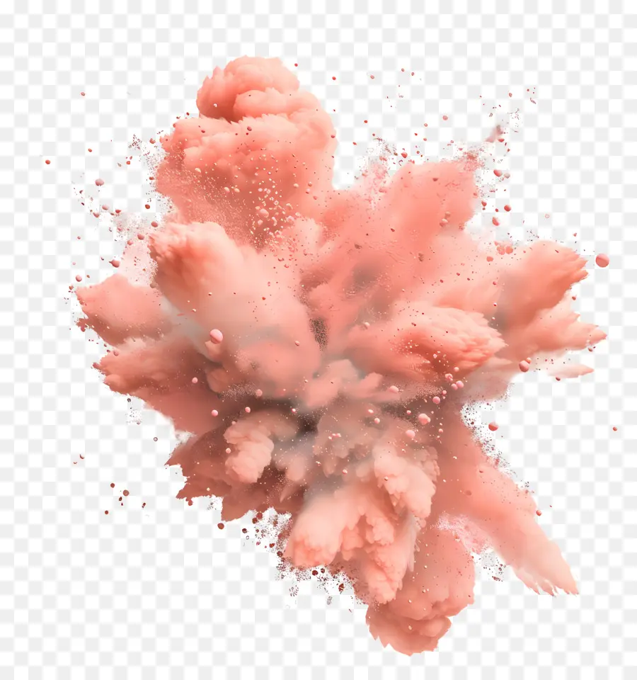 Polvo De La Explosión，Polvo De Color Rosa PNG