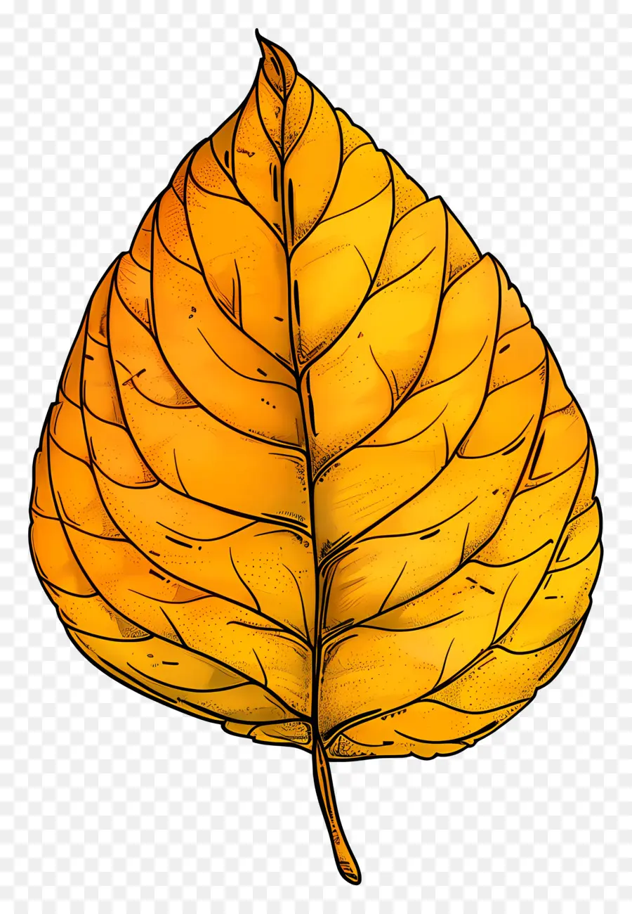 Clipart De Hoja Amarilla，La Hoja Amarilla PNG