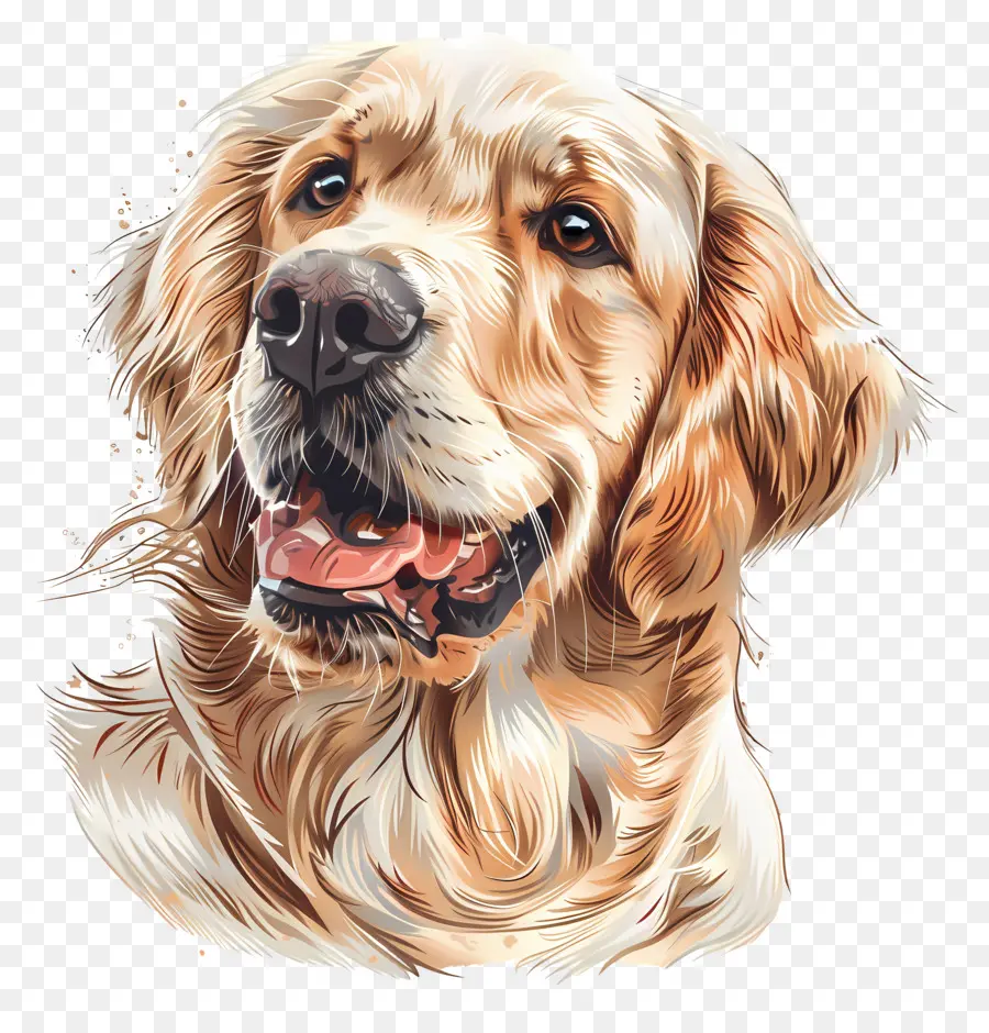 Golden Retriever Perro，Golden Retriever PNG