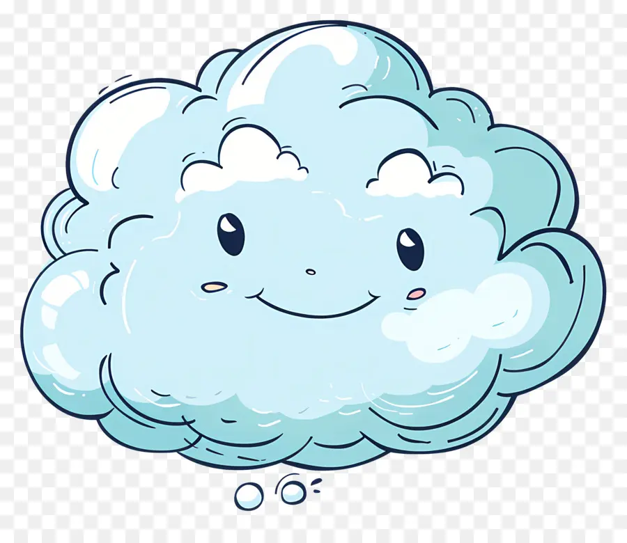 De Dibujos Animados En La Nube，Feliz Nube PNG