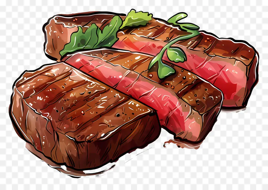 Bistec Medio Cocido，Bife PNG