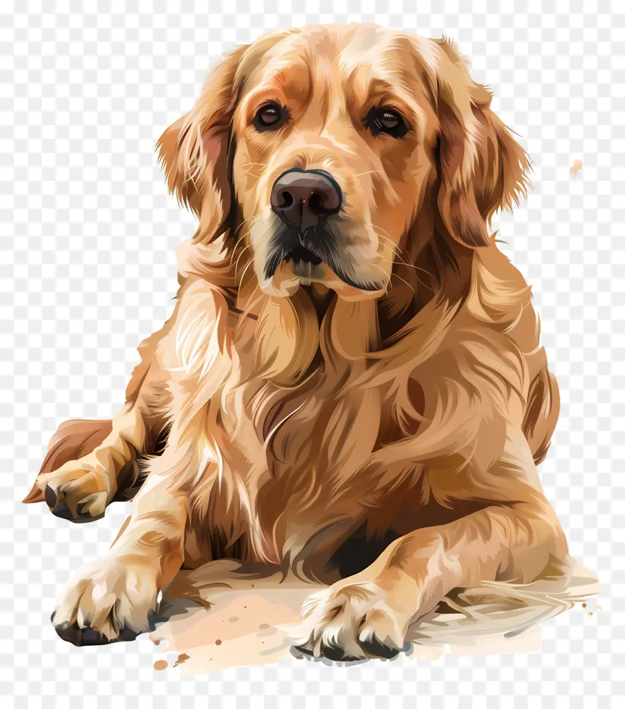 Golden Retriever Perro，Golden Retriever PNG