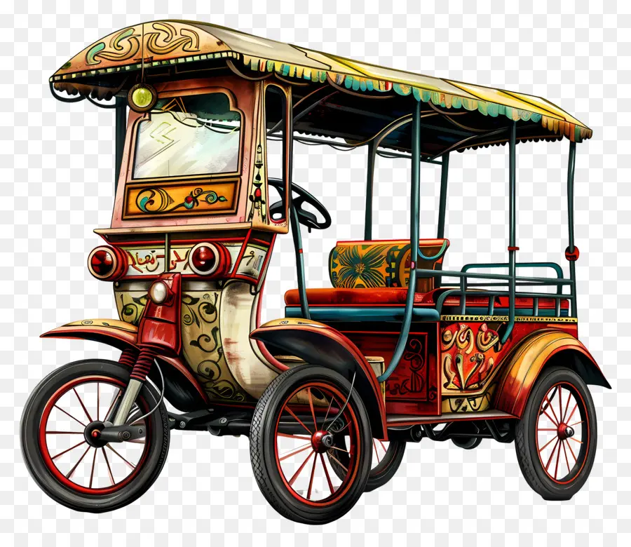 Auto Rickshaw，Coches De época PNG