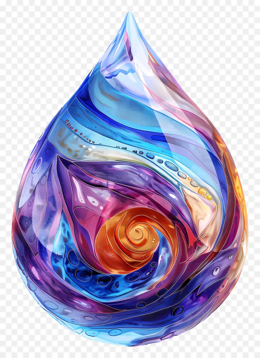 Gota De Agua，Cristal PNG