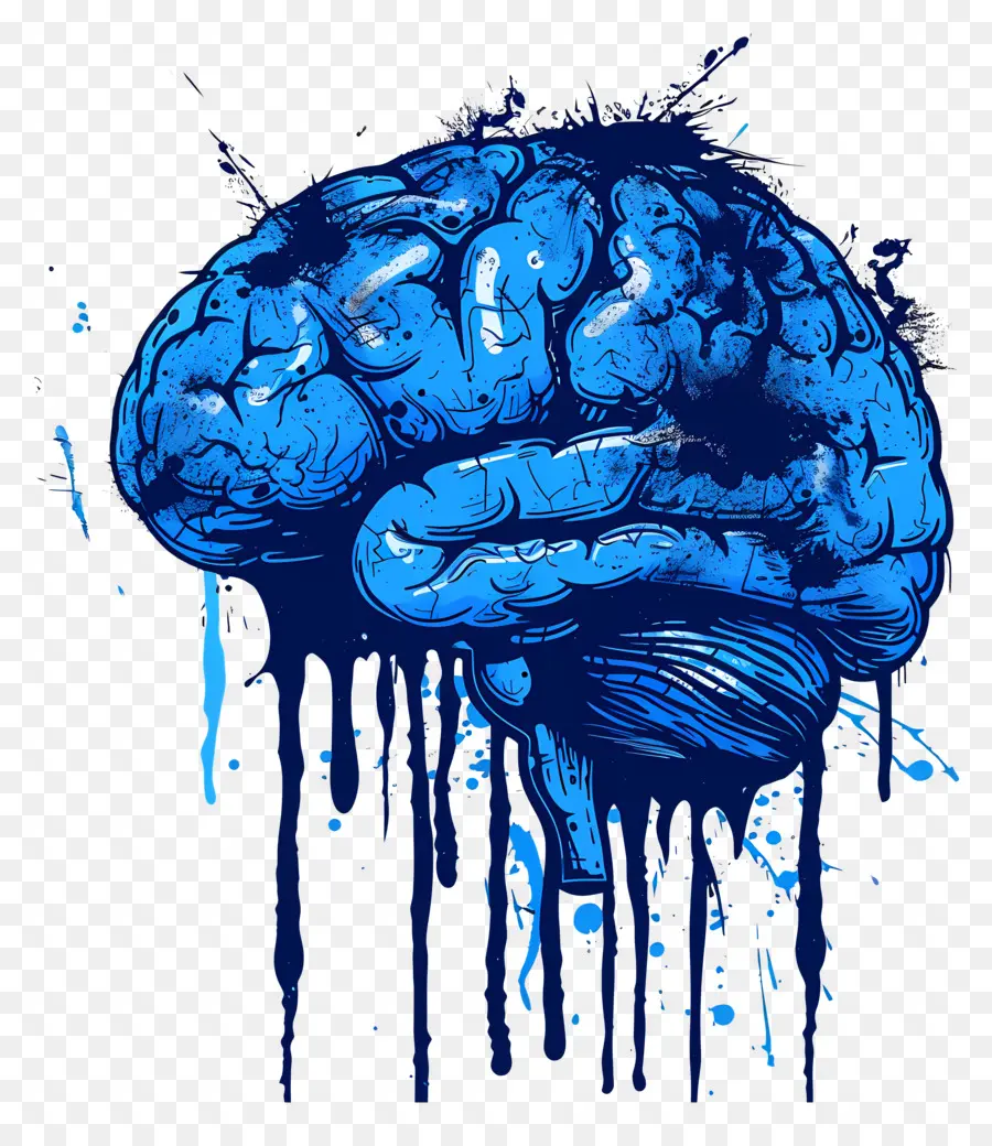 Cerebro Azul，Cerebro PNG