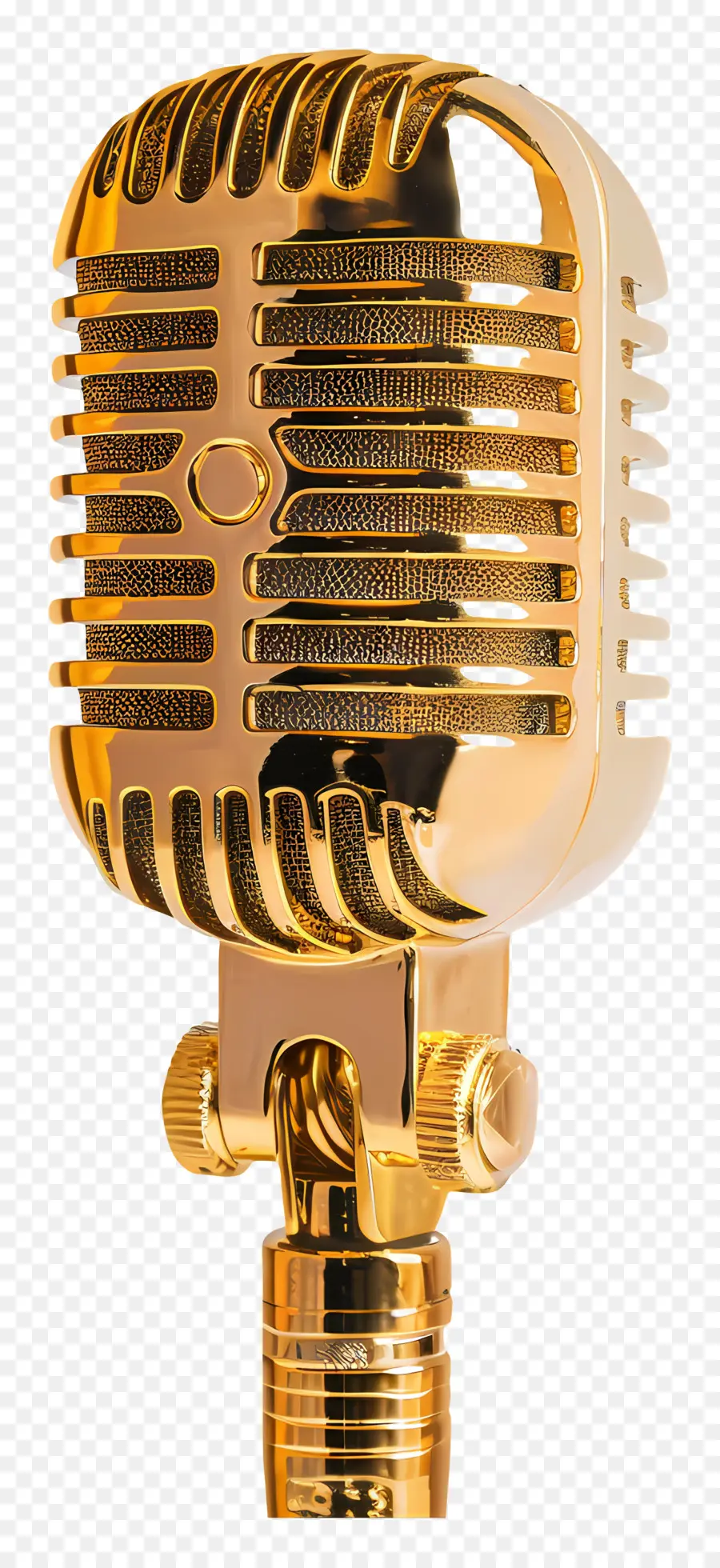 Micrófono De Oro，Micrófono PNG