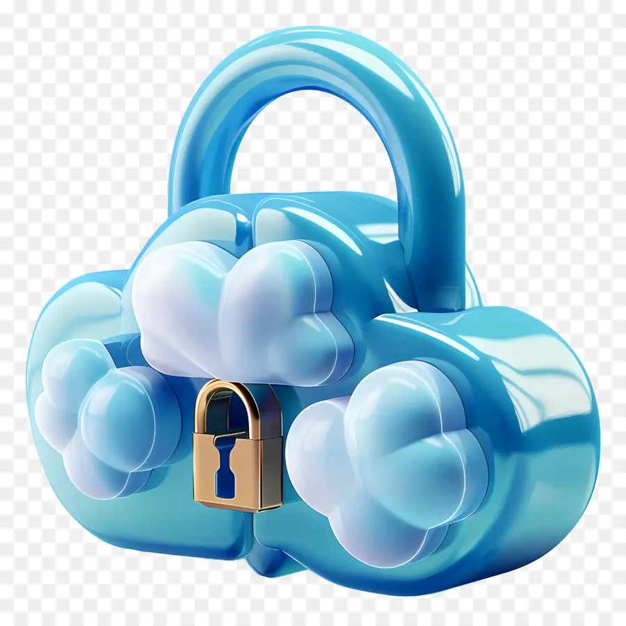 Nube Segura 3d，Nube Segura PNG