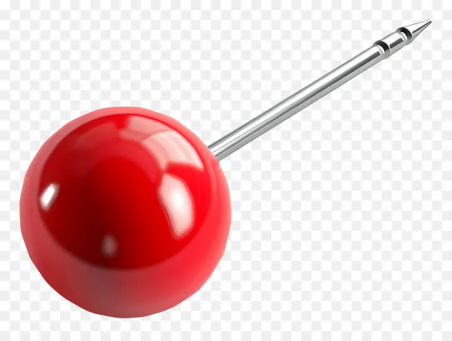 Pushpin，Bola Roja PNG