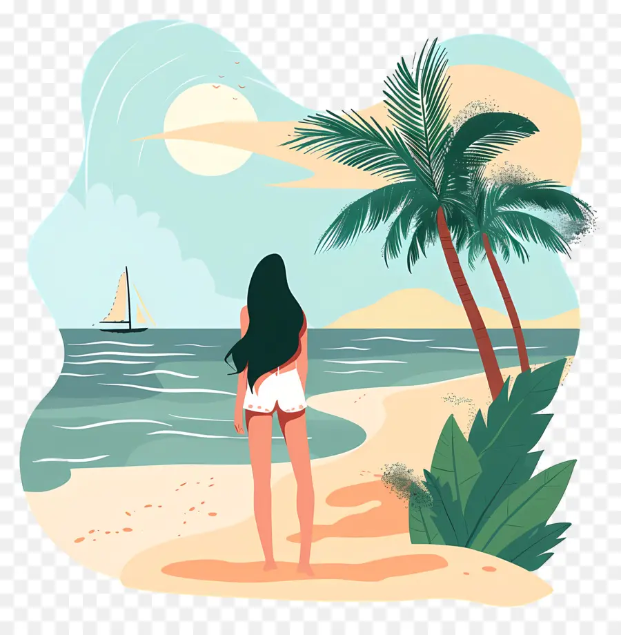 Verano Mujer，Playa PNG