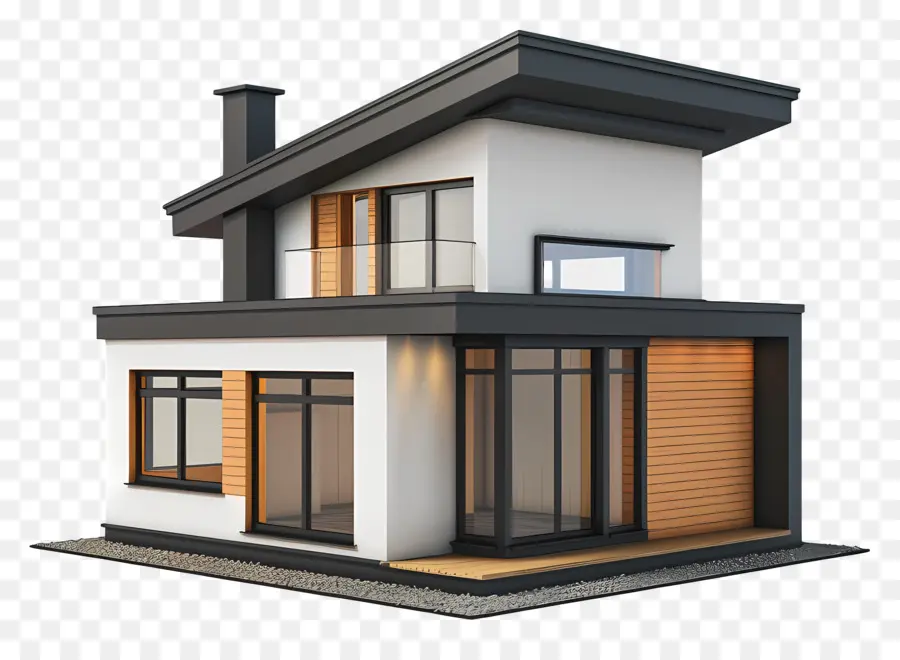 Modern House，Diseño Minimalista PNG