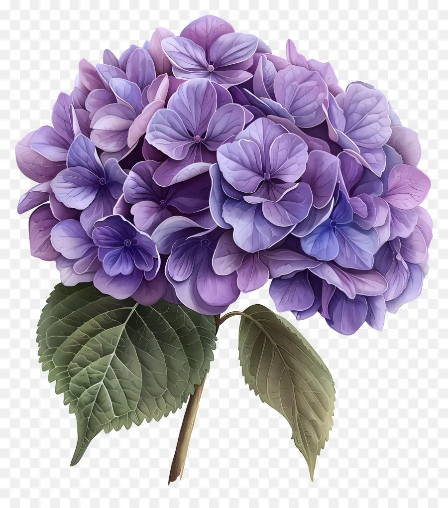 Púrpura Hortensia，Flor Morada PNG