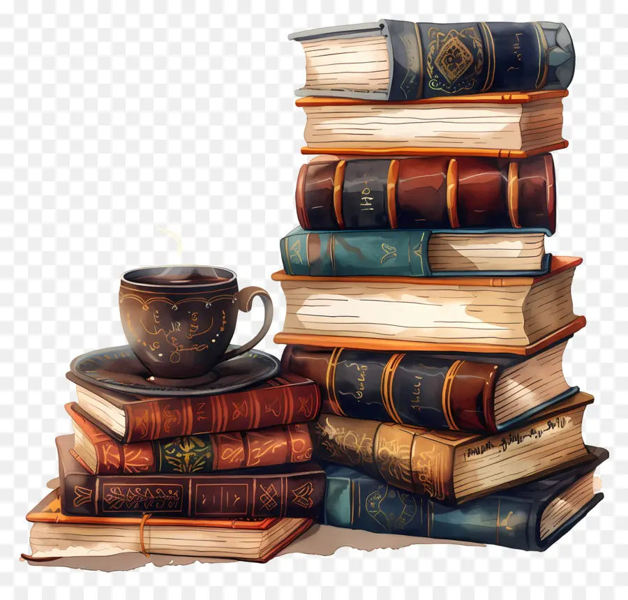 Libros，Café PNG