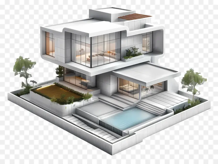 Modern House，Casa De Lujo PNG