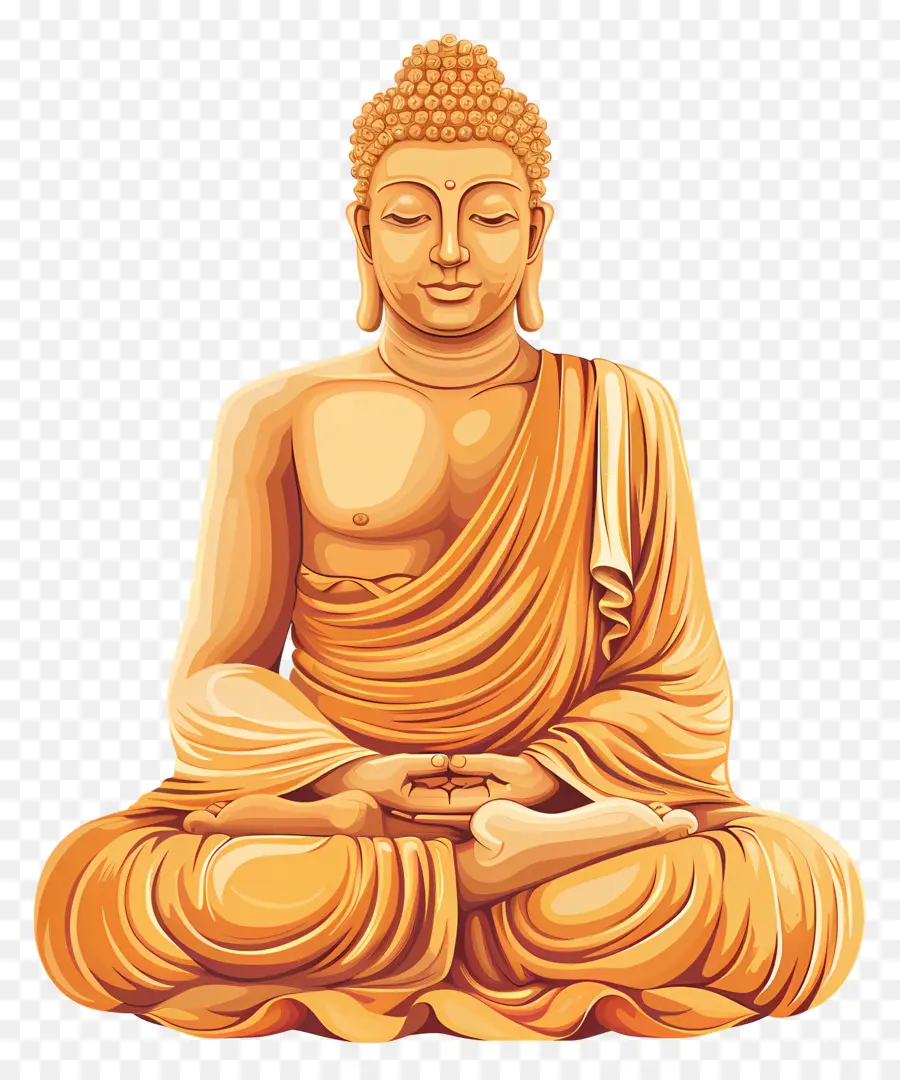 Gautama Buda，Estatua De Buda PNG
