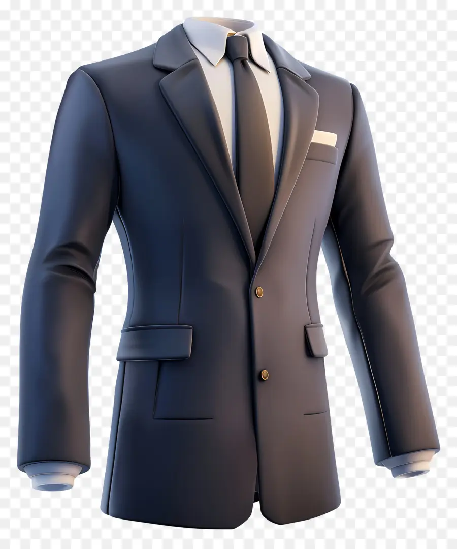 Traje Formal，Chaqueta Negra PNG