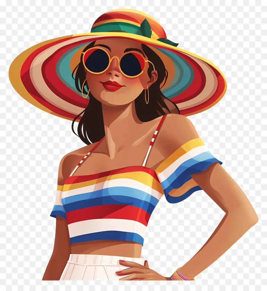 Verano Mujer，La Moda PNG