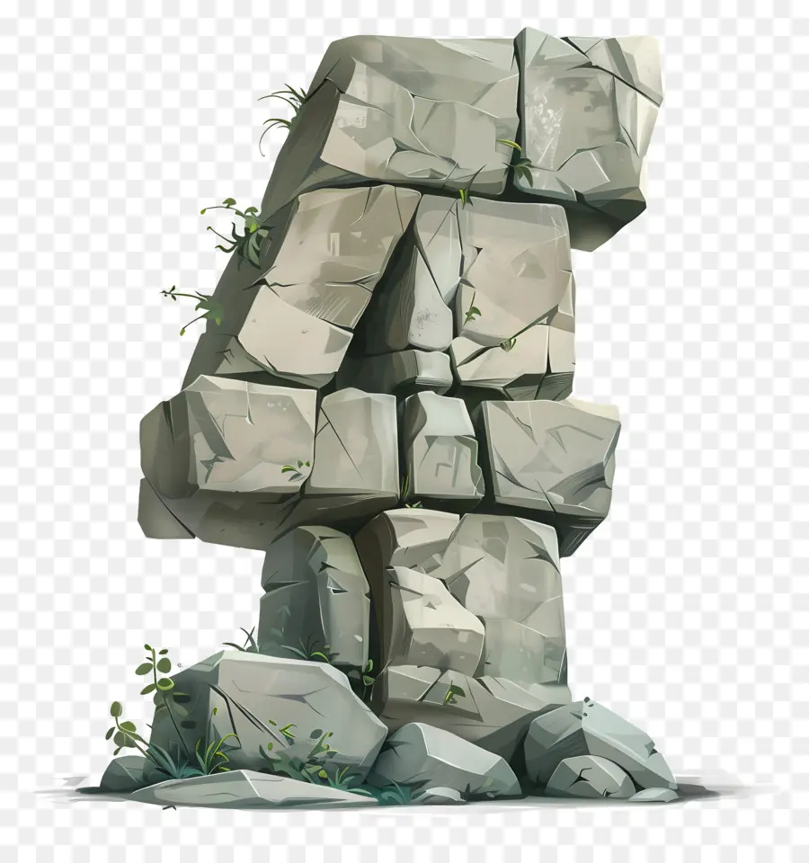 Número 4，Monumento De Piedra PNG