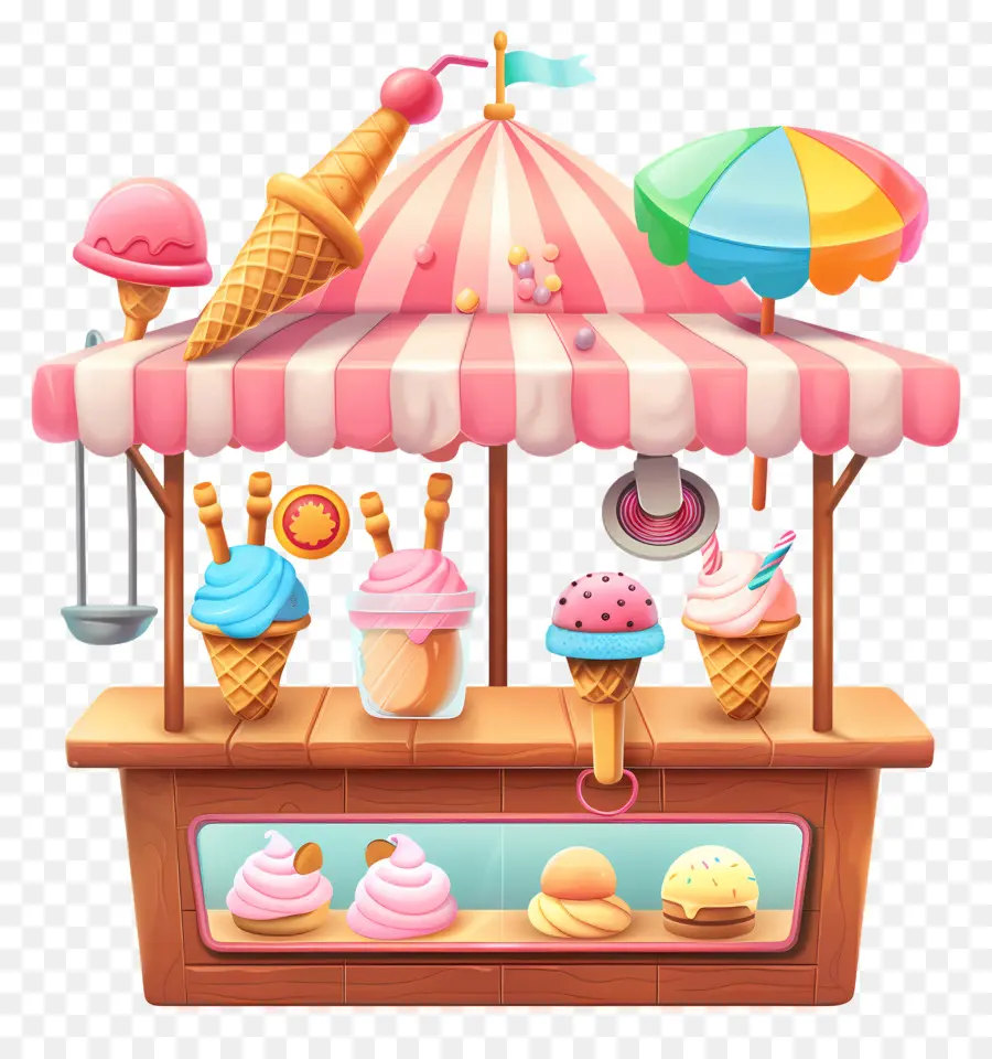 Helado De Puesto，Helado PNG