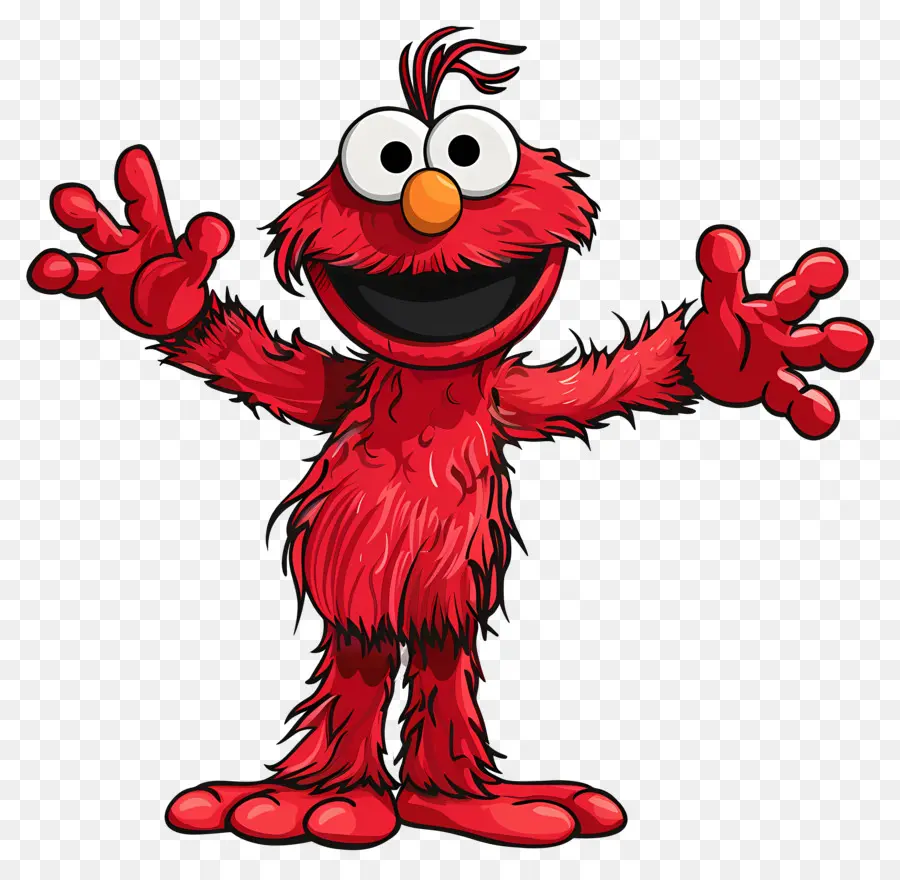 Elmo，Monstruo Rojo PNG