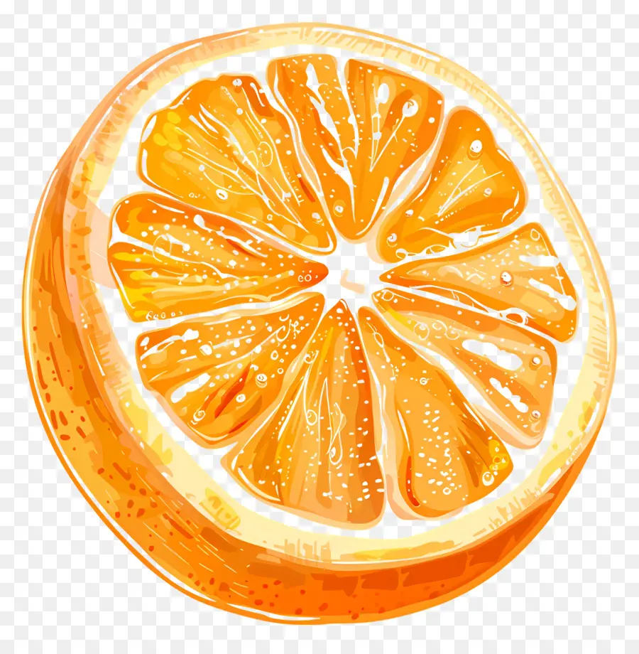 Rebanada De Fruta Naranja，Rodaja De Limon PNG