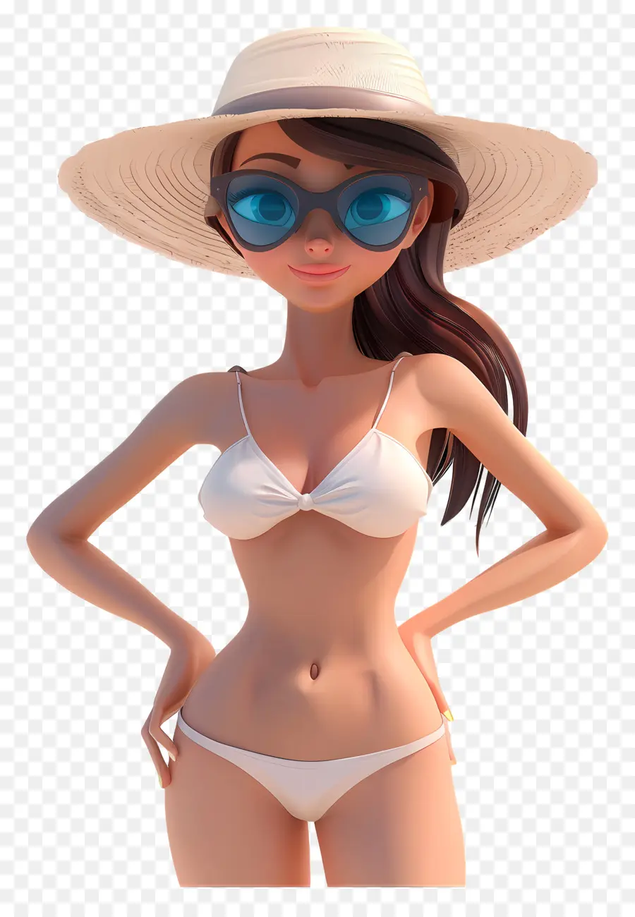 Mujer De Verano，Mujer En Biquini PNG